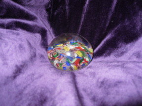Millefiori & Latticinio Twist Cane Paperweight Baccarat or Clichy ???