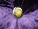 Yellow Helix Egg Shaped Paperweight