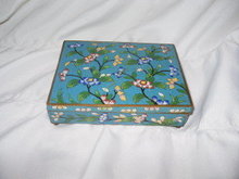 Vintage Cloisonné Enamel Trinket Box