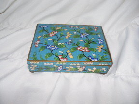 Vintage Cloisonné Enamel Trinket Box