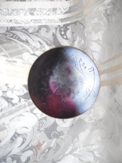 Vintage Purple Enamel over Copper Plate **Signed by Potter & Mellen