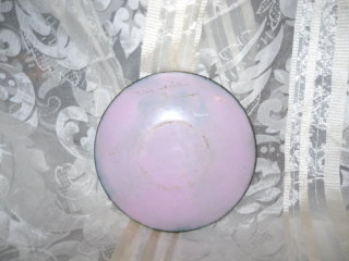 Vintage Purple Enamel over Copper Plate **Signed by Potter & Mellen
