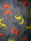 Retro Vintage Fabric w/Fruit