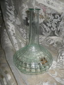Vintage Bottle w/Embossed Weave Pattern