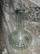 Vintage Bottle w/Embossed Weave Pattern