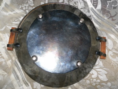 Vintage Hand Hammered Silver Serving Dish by Simpson Hall Miller & Co.