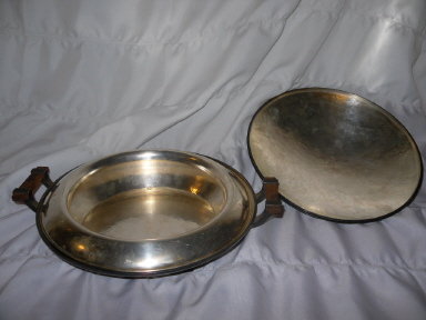Vintage Hand Hammered Silver Serving Dish by Simpson Hall Miller & Co.