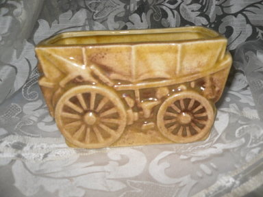 Vintage Covered Wagon Planter