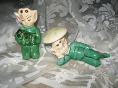 Vintage Pixie Figurine Pair Gilner ??