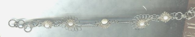 Vintage Filigree & Pearl Bracelet