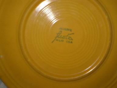 Authentic Homer Laughlin Early Yellow Fiesta Plate