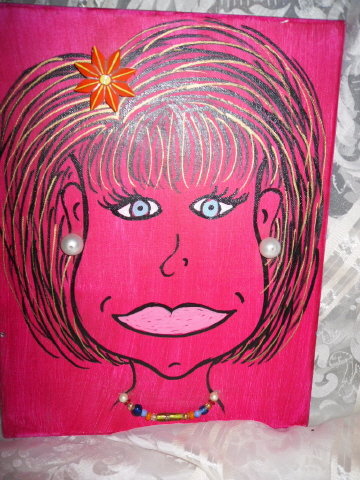 Original Modern Contemporary Art Girl Painting