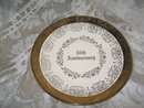 Vintage 50th Golden Wedding Anniversary Plate