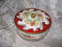 Vintage English Tin Container