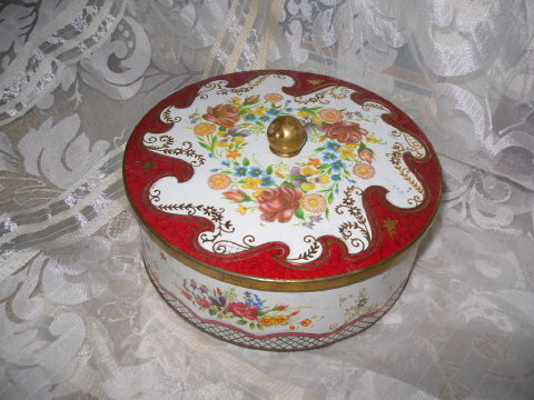 Vintage English Tin Container