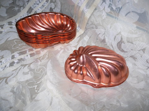 Vintage Small Copper Mold Set ** 8