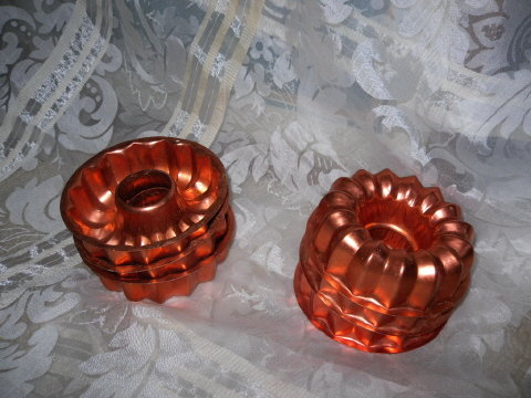 Vintage Small Copper Mold Set ** 6