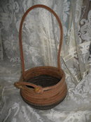 Hand Made Lariat Rope Basket