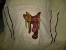 Vintage Chenille Bedspread w/Saddle