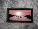 Vintage Reverse Painting on Glass
