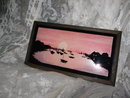 Vintage Reverse Painting on Glass