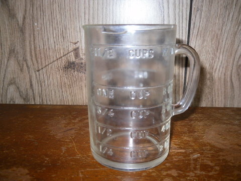 Vintage Glass Measure Cup **Book Piece**
