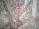 Vintage Pink Metal Cup Holder