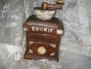 Vintage Coffee Grinder Cookie Jar