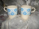 Vintage Stackable Mug Pair