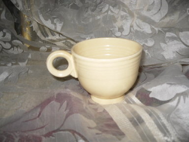 Vintage Early Ivory Fiesta Coffee Cup