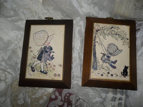 Vintage Holly Hobbie Wall Plague Set