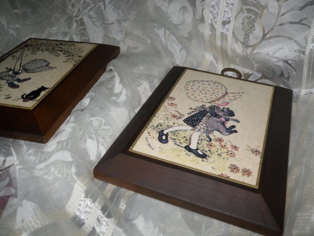 Vintage Holly Hobbie Wall Plague Set