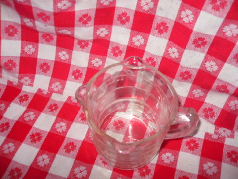 Vintage 3 Spout Glass Measure Cup