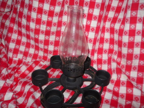 Horseshoe & Cast Iron Candle Holder