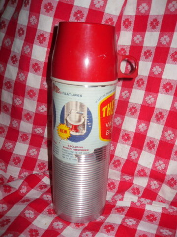 Vintage Space Age Industrial Thermos Brand w/Original Label