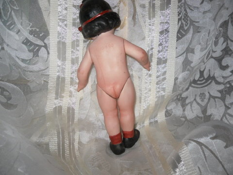 Vintage Hand Painted Porcelain Doll