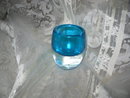 Vintage Blue Art Glass Vase Orrefors ? Whitefriars?