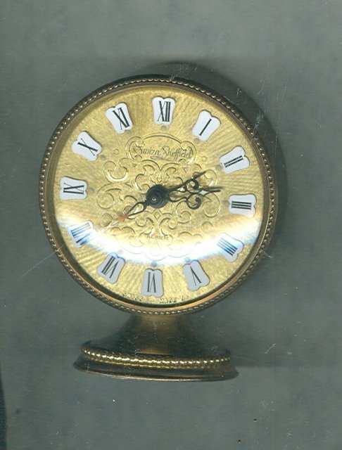 Vintage Swiza-Sheffield Alarm Clock **Swiss Made**
