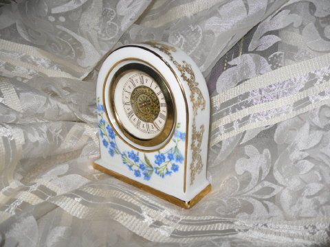 Vintage Authentic Limoges France Porcelain Clock