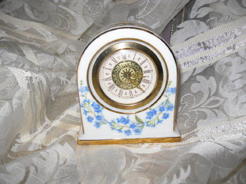 Vintage Authentic Limoges France Porcelain Clock