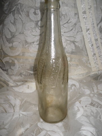 Vintage Embossed Pepsi Soda Bottle