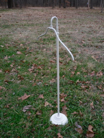 Vintage Iron Pedestal Clothing Display Hanger