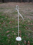 Vintage Iron Pedestal Clothing Display Hanger