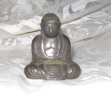 Vintage Bronze Buddha Sculpture **SIGNED**