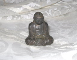 Vintage Bronze Buddha Sculpture **SIGNED**