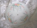 Vintage Frosted Glass Floral Light Globe