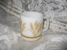 Vintage Fire King Style Wheat Coffee Mug