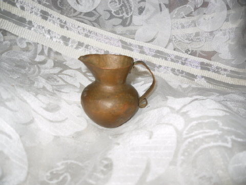 Vintage Hand Wrought Copper Pitcher