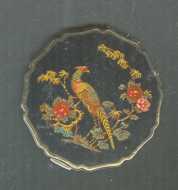 Vintage Enamel Stratton Pheasant Compact