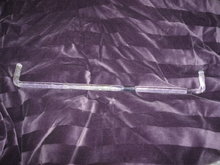 Vintage Glass Towel Holder w/ Metal Hardware
